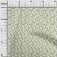 thumbnail image 1 of oneOone Viscose Chiffon Olive Green Fabric Circles Geometric Sewing Craft Projects Fabric Prints By Yard 42 Inch Wide, 1 of 4