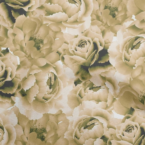 oneOone Viscose Chiffon Olive Green Fabric Floral Sewing Craft Projects Fabric Prints By Yard 42 Inch Wide