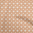thumbnail image 1 of oneOone Viscose Chiffon Peach Fabric Valentine Heart Craft Projects Decor Fabric Printed By The Yard 42 Inch Wide, 1 of 4