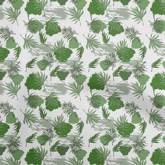 oneOone Viscose Chiffon Pear Green Fabric Leaf With Abstract Texture Fabric For Sewing Printed Craft Fabric By The Yard 42 Inch Wide