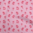 thumbnail image 1 of oneOone Viscose Chiffon Pink Fabric Beach Wave With Tree Fabric For Sewing Printed Craft Fabric By The Yard 42 Inch Wide, 1 of 4