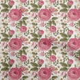 thumbnail image 1 of oneOone Viscose Chiffon Pink Fabric Floral Sewing Material Print Fabric By The Yard 42 Inch Wide-QA, 1 of 4