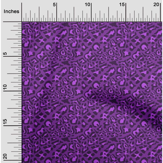 oneOone Viscose Chiffon Purple Fabric Animal Skin Diy Clothing Quilting Fabric Print Fabric By Yard 42 Inch Wide-DUO