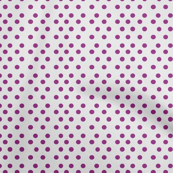 oneOone Viscose Chiffon Purple Fabric Dots Sewing Craft Projects Fabric Prints By Yard 42 Inch Wide