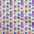 thumbnail image 1 of oneOone Viscose Chiffon Purple Fabric Pineapple Craft Projects Decor Fabric Printed By The Yard 42 Inch Wide, 1 of 1