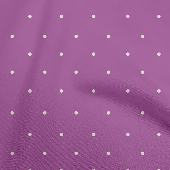 oneOone Viscose Chiffon Purple Fabric Polka Dot Sewing Material Print Fabric By The Yard 42 Inch Wide