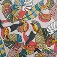 thumbnail image 1 of oneOone Viscose Chiffon Red Fabric Leaves Craft Projects Decor Fabric Printed By The Yard 42 Inch Wide, 1 of 1