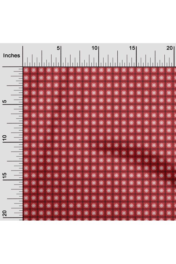 Viscose Chiffon Red Fabric Merry Christmas Quilting Supplies Print Sewing Fabric By The Yard 42 Inch Wide-ZM6