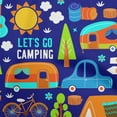 thumbnail image 1 of oneOone Viscose Chiffon Royal Blue Fabric Camping Sewing Fabric By The Yard Printed Diy Clothing Sewing Supplies 42 Inch Wide, 1 of 6