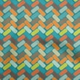 thumbnail image 1 of oneOone Viscose Chiffon Sky Blue Fabric Geometric Sewing Craft Projects Fabric Prints By Yard 42 Inch Wide, 1 of 4