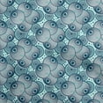 thumbnail image 1 of oneOone Viscose Chiffon Turquoise Blue Fabric African Sewing Fabric By The Yard Printed Diy Clothing Sewing Supplies 42 Inch Wide, 1 of 4