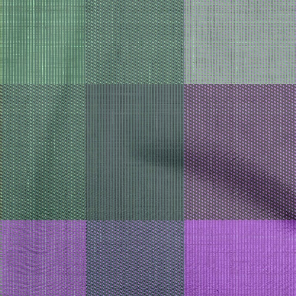 oneOone Viscose Chiffon Violet Fabric Check Quilting Supplies Print Sewing Fabric By The Yard 42 Inch Wide