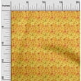 thumbnail image 1 of oneOone Viscose Chiffon Yellow Fabric Batik Craft Projects Decor Fabric Printed By The Yard 42 Inch Wide - 4S, 1 of 4