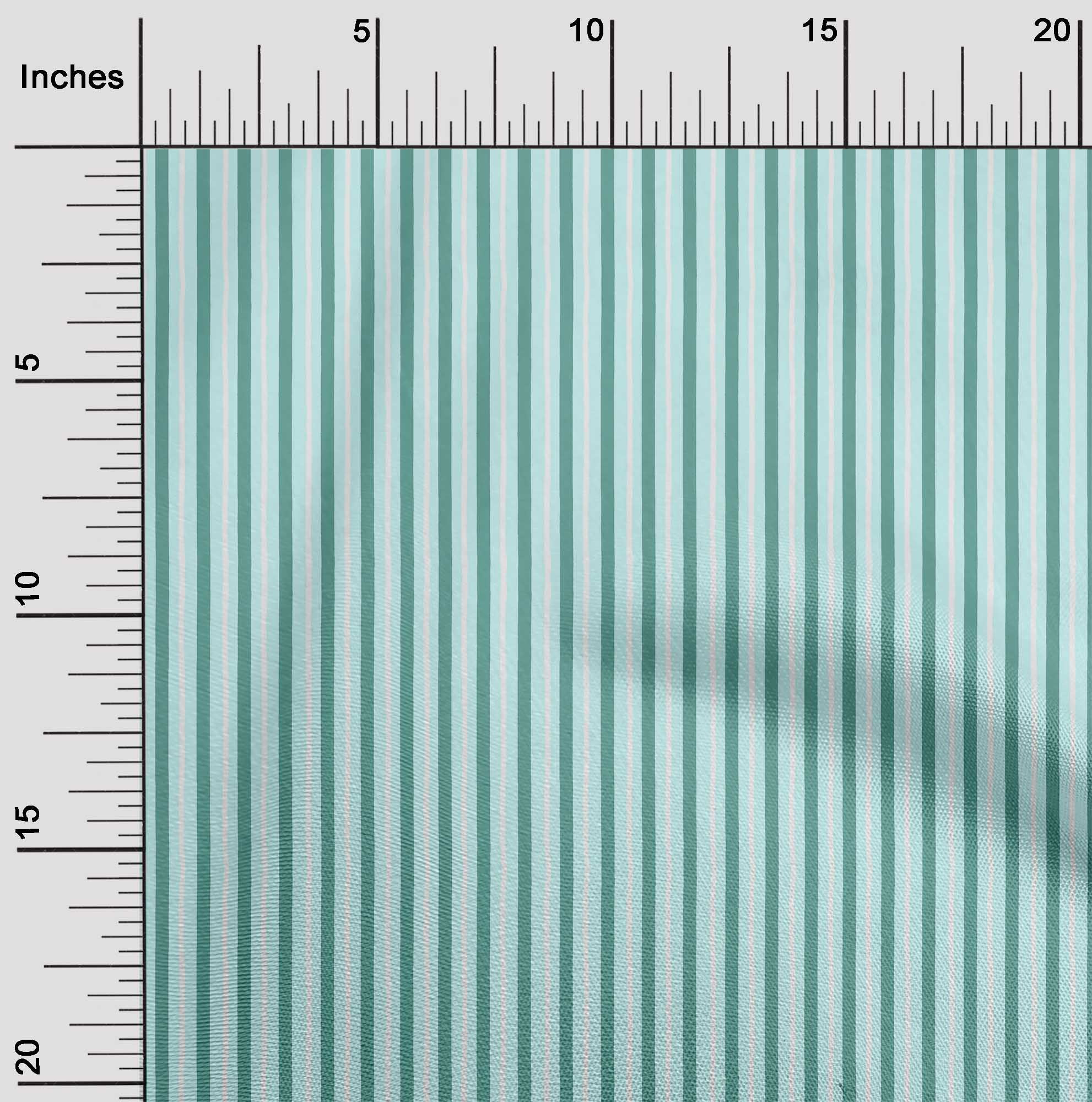 oneOone Viscose Jersey Baby Blue Fabric Stripe Block Quilting Supplies Print Sewing Fabric By The Yard 60 Inch Wide