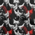 thumbnail image 1 of oneOone Viscose Jersey Black Fabric Rooster Cock Diy Clothing Quilting Fabric Print Fabric By Yard 60 Inch Wide-US, 1 of 7