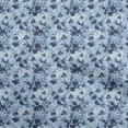 thumbnail image 1 of oneOone Viscose Jersey Blue Fabric Florals Fabric For Sewing Printed Craft Fabric By The Yard 60 Inch Wide, 1 of 1