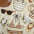 thumbnail image 1 of oneOone Viscose Jersey Brown Fabric Beach Sewing Craft Projects Fabric Prints By Yard 60 Inch Wide, 1 of 4