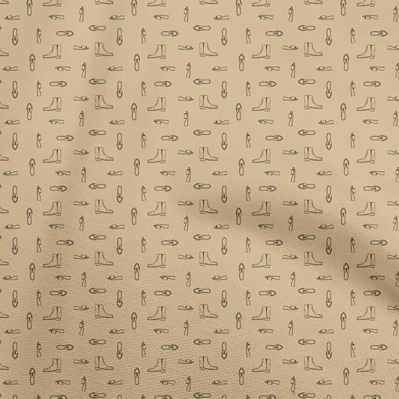 oneOone Viscose Jersey Dark Beige Fabric Shoes Sewing Craft Projects Fabric Prints By Yard 60 Inch Wide