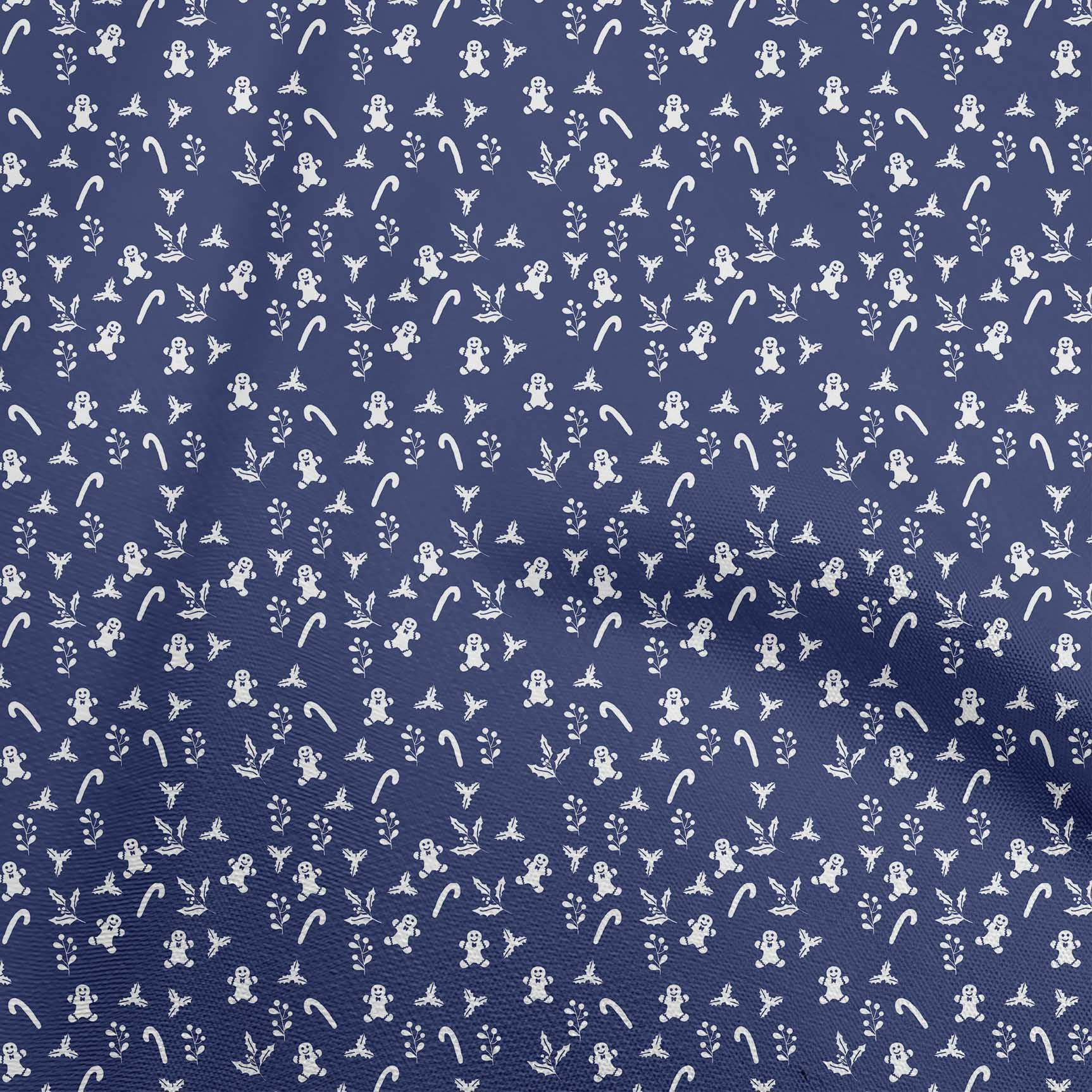 oneOone Viscose Jersey Dark Blue Fabric Christmas Diy Clothing Quilting Fabric Print Fabric By Yard 60 Inch Wide