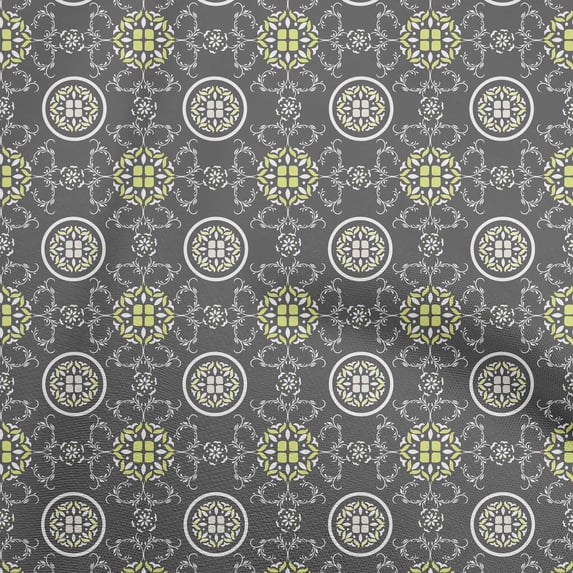 oneOone Viscose Jersey Dark Gray Fabric Tiles Craft Projects Decor Fabric Printed By The Yard 60 Inch Wide