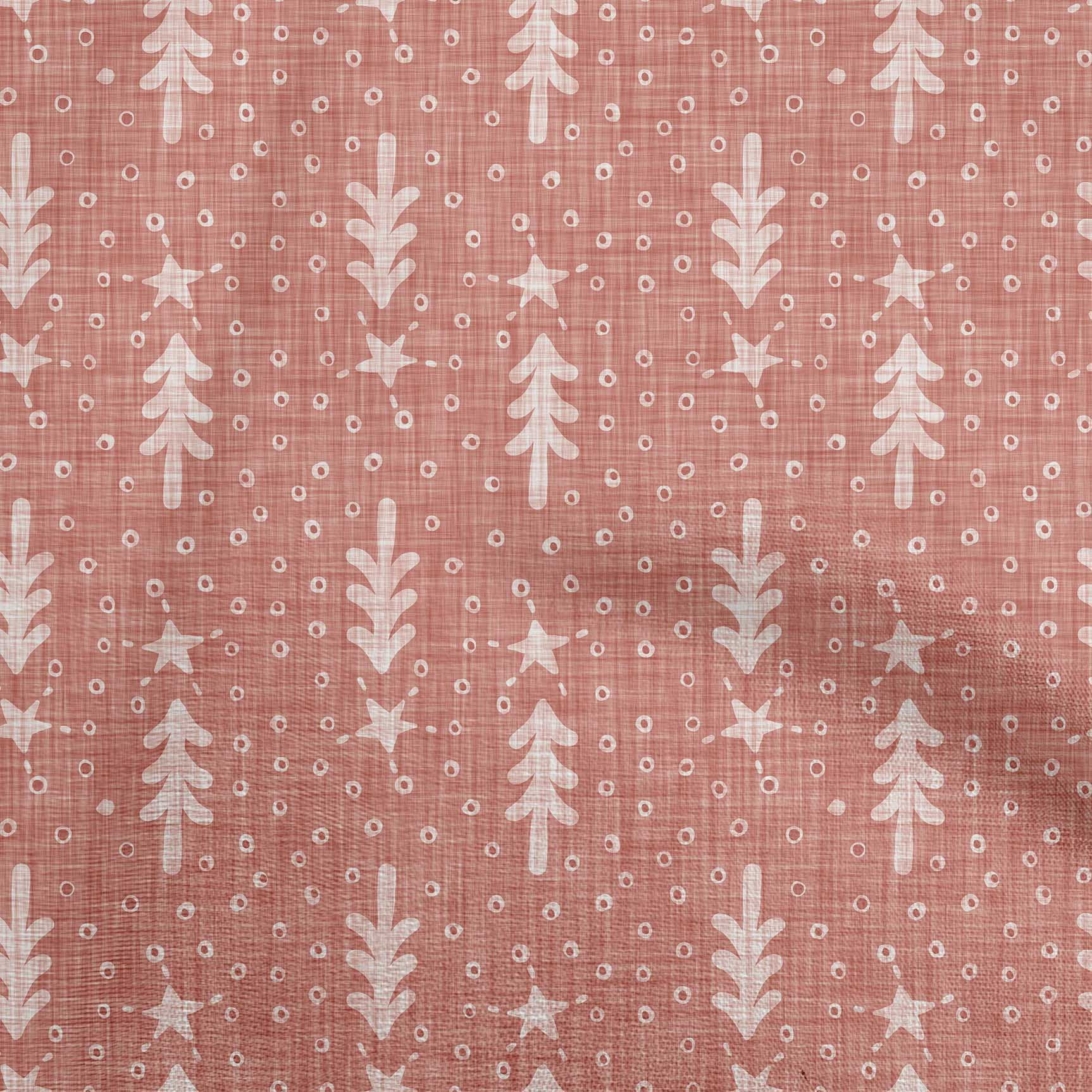 oneOone Viscose Jersey Dark Peach Fabric Merry Christmas Quilting Supplies Print Sewing Fabric By The Yard 60 Inch Wide