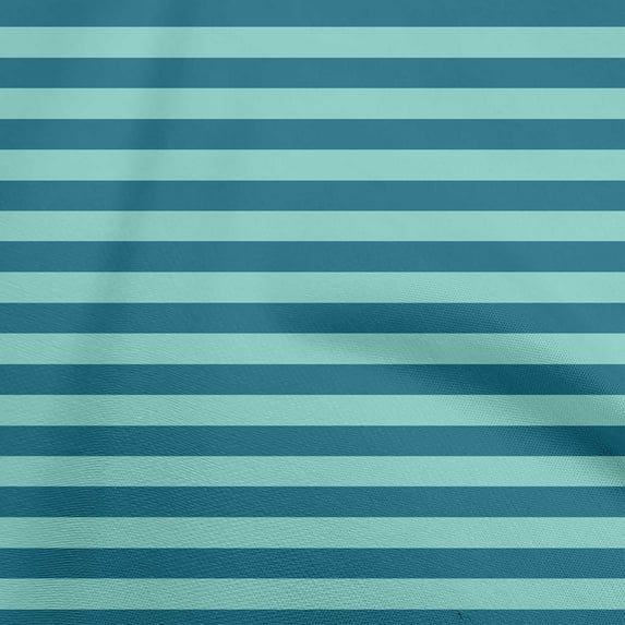 oneOone Viscose Jersey Dark Teal Green Fabric Stripes Quilting Supplies Print Sewing Fabric By The Yard 60 Inch Wide