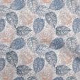 thumbnail image 1 of oneOone Viscose Jersey Dusty Blue Fabric Leaves Sewing Material Print Fabric By The Yard 60 Inch Wide, 1 of 7