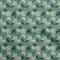 thumbnail image 1 of oneOone Viscose Jersey Dusty Teal Green Fabric Tropical Craft Projects Decor Fabric Printed By The Yard 60 Inch Wide, 1 of 5