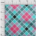 thumbnail image 1 of oneOone Viscose Jersey Fabric Tartan Check Print Fabric By Yard 60 Inch Wide, 1 of 5