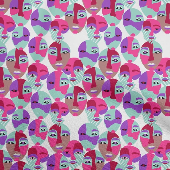 oneOone Viscose Jersey Fuschia Pink Fabric Abstracts Sewing Craft Projects Fabric Prints By Yard 60 Inch Wide