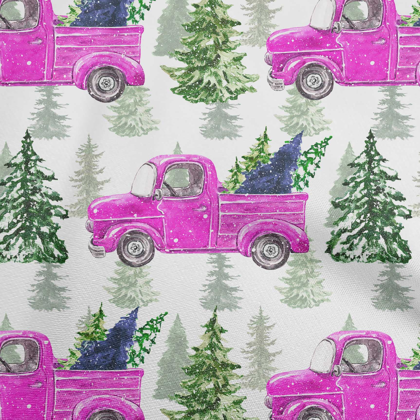 oneOone Viscose Jersey Fuschia Pink Fabric Merry Christmas Sewing Fabric By The Yard Printed Diy Clothing Sewing Supplies 60 Inch Wide