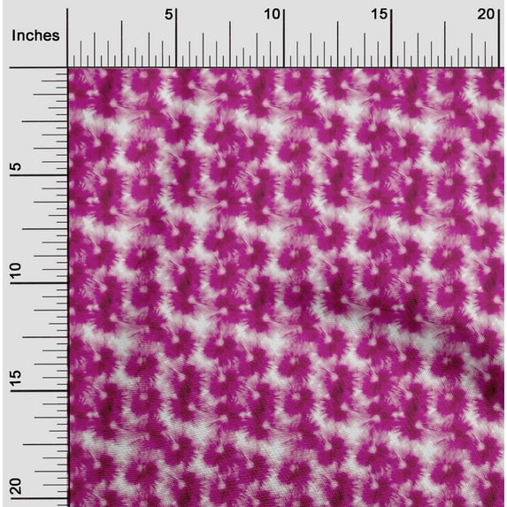 oneOone Viscose Jersey Fuschia Pink Fabric Tie Dye Sewing Material Print Fabric By The Yard 60 Inch Wide-J1U