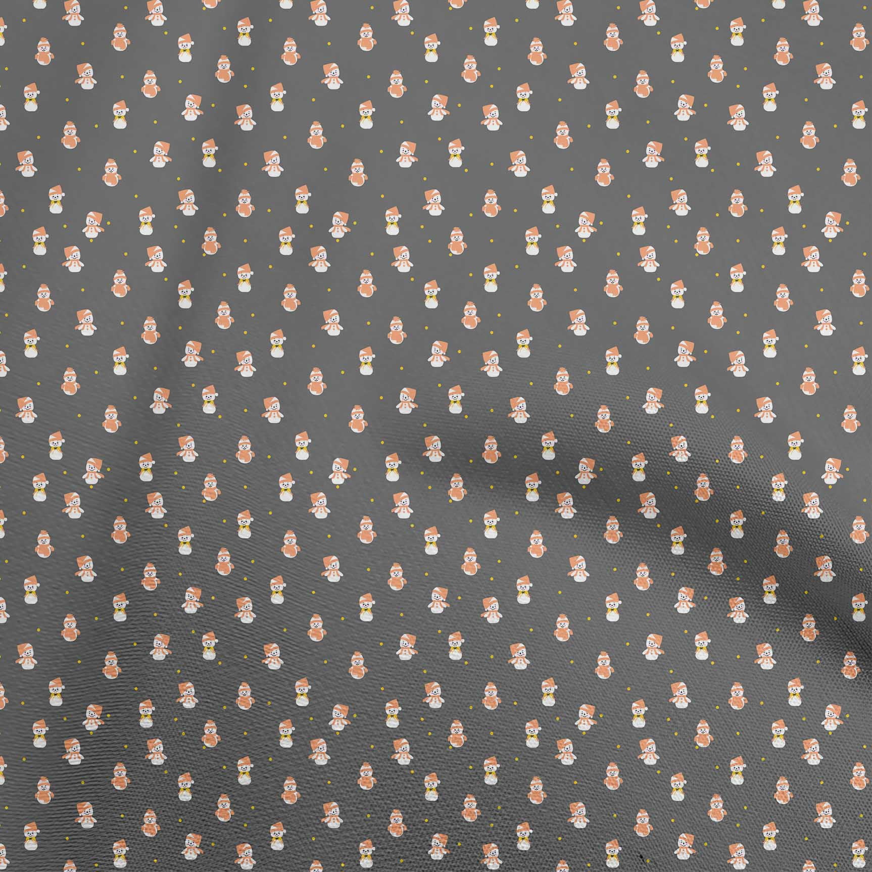 oneOone Viscose Jersey Gray Fabric Christmas Fabric For Sewing Printed Craft Fabric By The Yard 60 Inch Wide