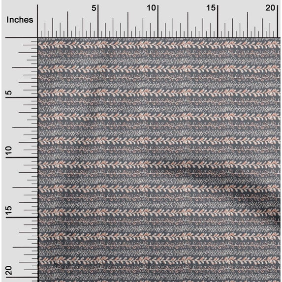 oneOone Viscose Jersey Gray Fabric Leaves Block Sewing Fabric By The Yard Printed Diy Clothing Sewing Supplies 60 Inch Wide