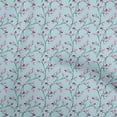 thumbnail image 1 of oneOone Viscose Jersey Light Blue Fabric Floral Sewing Craft Projects Fabric Prints By Yard 60 Inch Wide, 1 of 4