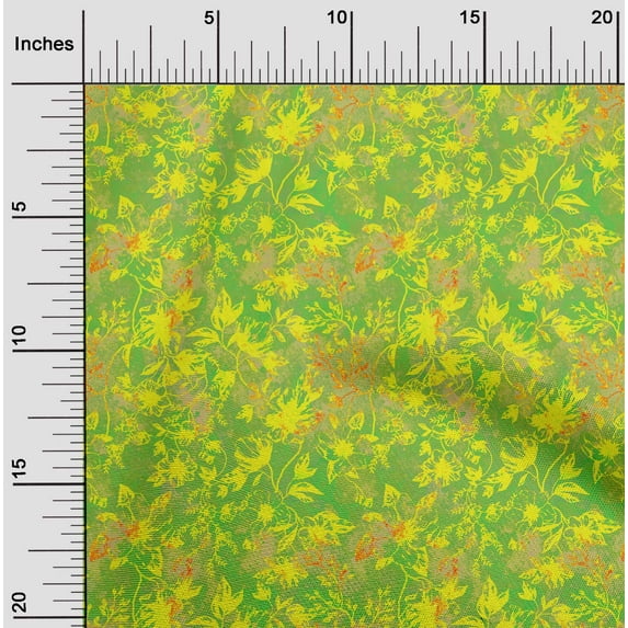 oneOone Viscose Jersey Light Green Fabric Batik Sewing Material Print Fabric By The Yard 60 Inch Wide