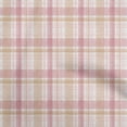 thumbnail image 1 of oneOone Viscose Jersey Light Pink Fabric Check Brush Stroke Sewing Craft Projects Fabric Prints By Yard 60 Inch Wide, 1 of 4