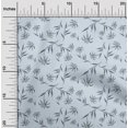 thumbnail image 1 of oneOone Viscose Jersey Medium Blue Fabric Leaves & Flower Floral Dress Material Fabric Print Fabric By The Yards 60 Inches Wide, 1 of 5