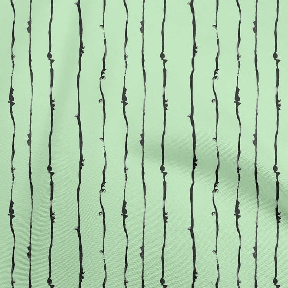 oneOone Viscose Jersey Mint Green Fabric Abstract Stripes Sewing Material Print Fabric By The Yard 60 Inch Wide