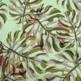 thumbnail image 1 of oneOone Viscose Jersey Mint Green Fabric Tropical Leaf Dress Material Fabric Print Fabric By The Yard 60 Inch Wide, 1 of 4