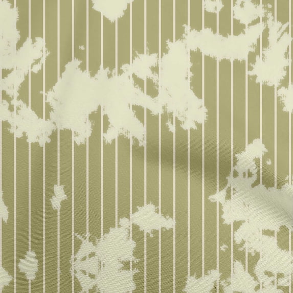 oneOone Viscose Jersey Olive Green Fabric Abstract-Smoke Stripe Craft Projects Decor Fabric Printed By The Yard 60 Inch Wide