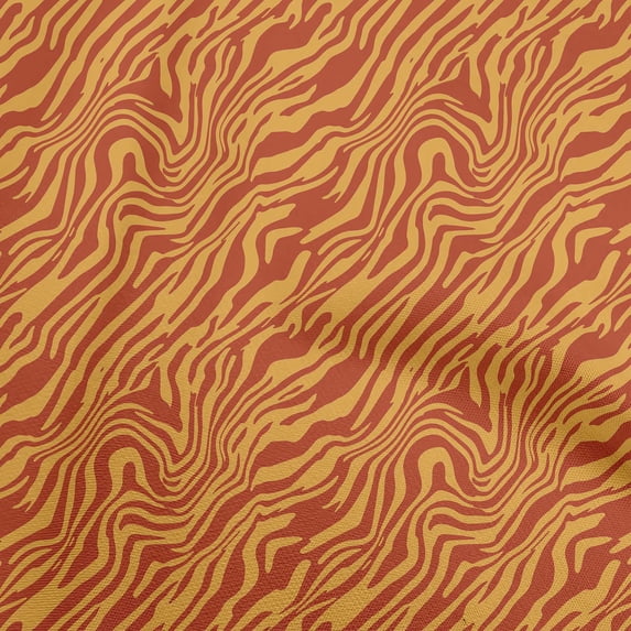 oneOone Viscose Jersey Orange Fabric Animal Skin Sewing Craft Projects Fabric Prints By Yard 60 Inch Wide