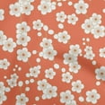 thumbnail image 1 of oneOone Viscose Jersey Orange Fabric Asian Japanese Floral Dress Material Fabric Print Fabric By The Yard 60 Inch Wide, 1 of 5