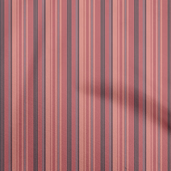 oneOone Viscose Jersey Peach Fabric Stripes Sewing Material Print Fabric By The Yard 60 Inch Wide-C9