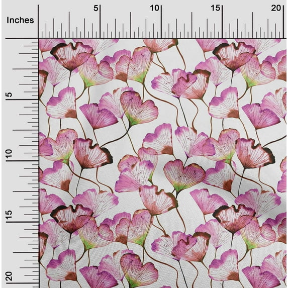 oneOone Viscose Jersey Pink Fabric Flower Watercolor Fabric For Sewing Printed Craft Fabric By The Yard 60 Inches Wide