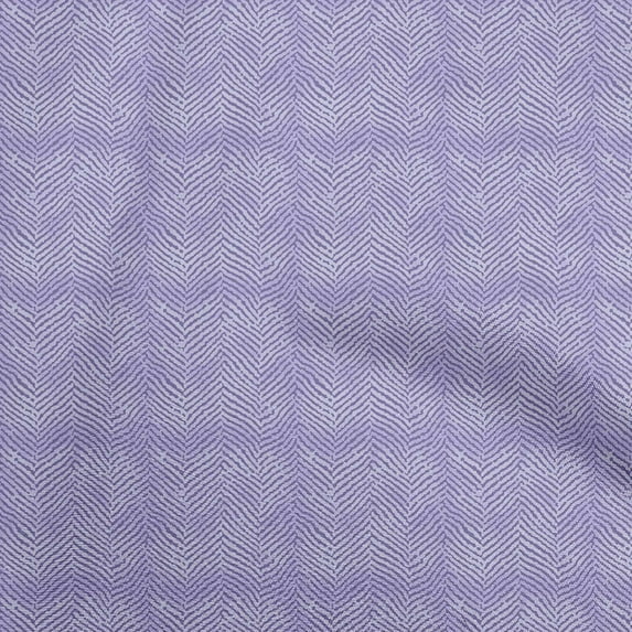 oneOone Viscose Jersey Purple Fabric Chevron Fabric For Sewing Printed Craft Fabric By The Yard 60 Inch Wide
