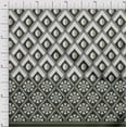 thumbnail image 1 of oneOone Viscose Jersey Seaweed Green Fabric Geometric Panel Craft Projects Decor Fabric Printed By The Yard 60 Inch Wide, 1 of 3