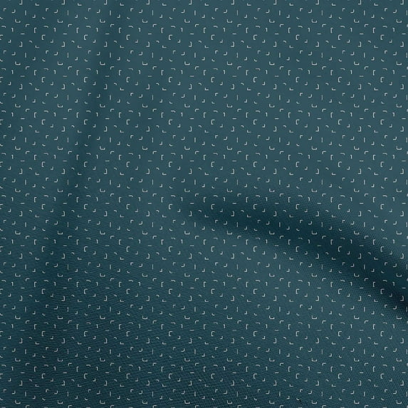 oneOone Viscose Jersey Teal Blue Fabric Abstract Diy Clothing Quilting Fabric Print Fabric By Yard 60 Inch Wide