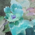 thumbnail image 1 of oneOone Viscose Jersey Turquoise Blue Fabric Florals Sewing Craft Projects Fabric Prints By Yard 60 Inch Wide, 1 of 5