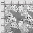 thumbnail image 1 of oneOone Viscose Jersey White Fabric Dot|Check & Triangle Geometric Diy Clothing Quilting Fabric Print Fabric By Yard 60 Inch Wide, 1 of 5
